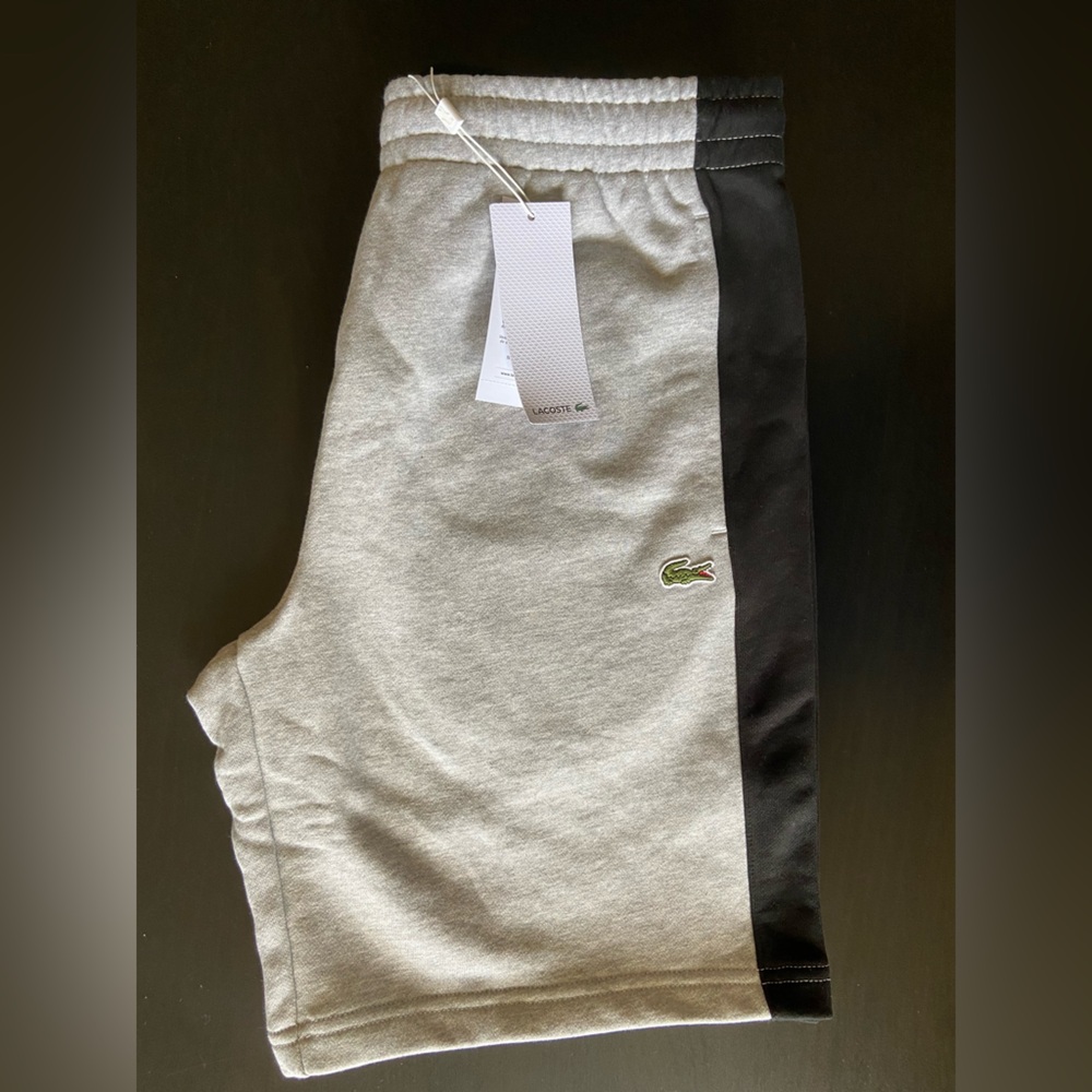 Lacoste Cotton Fleece Colorblock Shorts